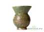 Vessel for mate (kalabas) # 24438, ceramic