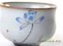 Набор посуды для чайной церемонии # 24758, керамика ( 10 предметов: гайвань 150 мл., 6 пиал по 50 мл., одна пиала 80 мл., сито, гундаобэй 168 мл)