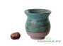 Vessel for mate (kalabas) # 24949, ceramic