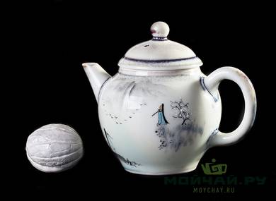 Чайник # 25093 ручная роспись фарфор 140 мл