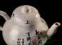 Teapot # 25245, glaze Tsaymuhui. Jingdezhen ceramics, Australian white clay, 135 ml.