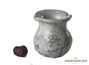 Vessel for mate (kalabas) # 25596, ceramic