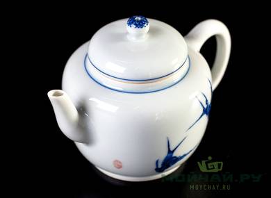 Чайник # 26296 цзиньдэчжэньский фарфор ручная роспись 100 мл