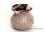 Vessel for mate (kalabas) # 27142, ceramic