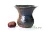 Vessel for mate (kalabas) # 27520, wood firing/ceramic