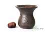 Vessel for mate (kalabas) # 27519, wood firing/ceramic