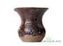 Vessel for mate (kalabas) # 27844, wood firing/ceramic