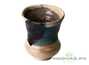 Сосуд для питья мате (калебас) # 28330, дровяной обжиг/керамика