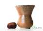 Vessel for mate (kalabas) # 28323, wood firing/ceramic