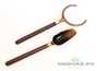 Set of accessories for a tea ceremony # 28395, wood/metal