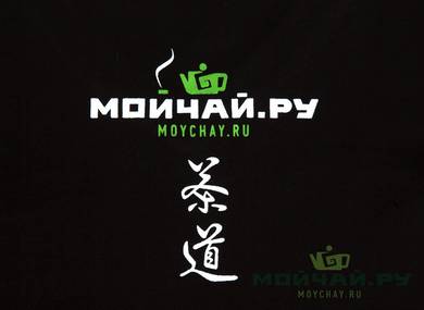 Male t-shirt "Мойчай.ру", black