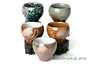Set of five pialas # 28467, ceramic