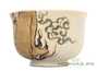 Kintsugi cup # 28873, hand painting, wood firing, ceramic, 145 ml.