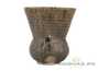 Vessel for mate (kalabas) # 29051, ceramic, wood firing