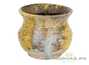 Vessel for mate (kalabas) # 29060, wood firing, ceramic