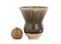 Vessel for mate (kalabas) # 29044, ceramic, wood firing