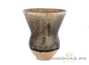 Vessel for mate (kalabas) # 29044, ceramic, wood firing