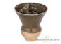 Vessel for mate (kalabas) # 29047, ceramic, wood firing