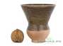 Vessel for mate (kalabas) # 29047, ceramic, wood firing