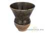 Vessel for mate (kalabas) # 29046, ceramic, wood firing