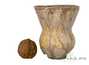 Vessel for mate (kalabas) # 29027, ceramic, wood firing