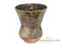 Vessel for mate (kalabas) # 29127, wood firing, ceramic