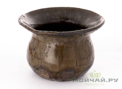 Сосуд для питья мате (калебас) # 29426, дровяной обжиг/керамика