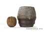 Сосуд для питья мате (калебас) # 29436, дровяной обжиг/керамика