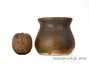 Сосуд для питья мате (калебас) # 29417, дровяной обжиг/керамика