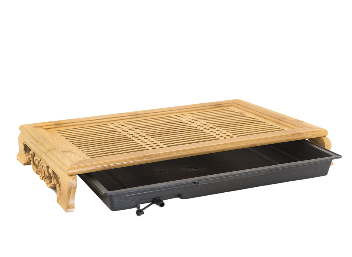 Tea tray, # 420, bamboo, 46x31x6,5 cm.