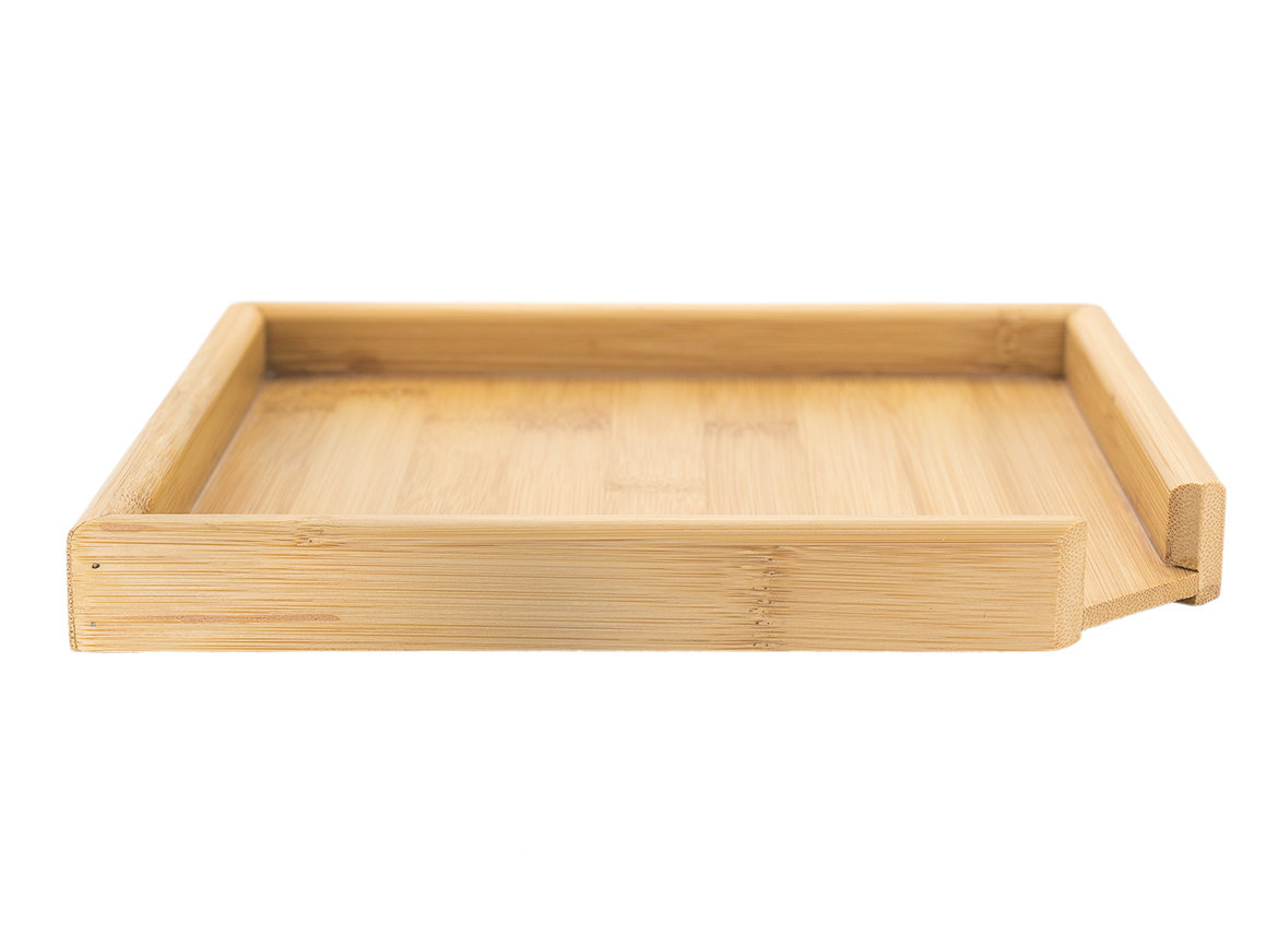The tea tray for compressed tea crushing # 4, bamboo, 23*23 cm.