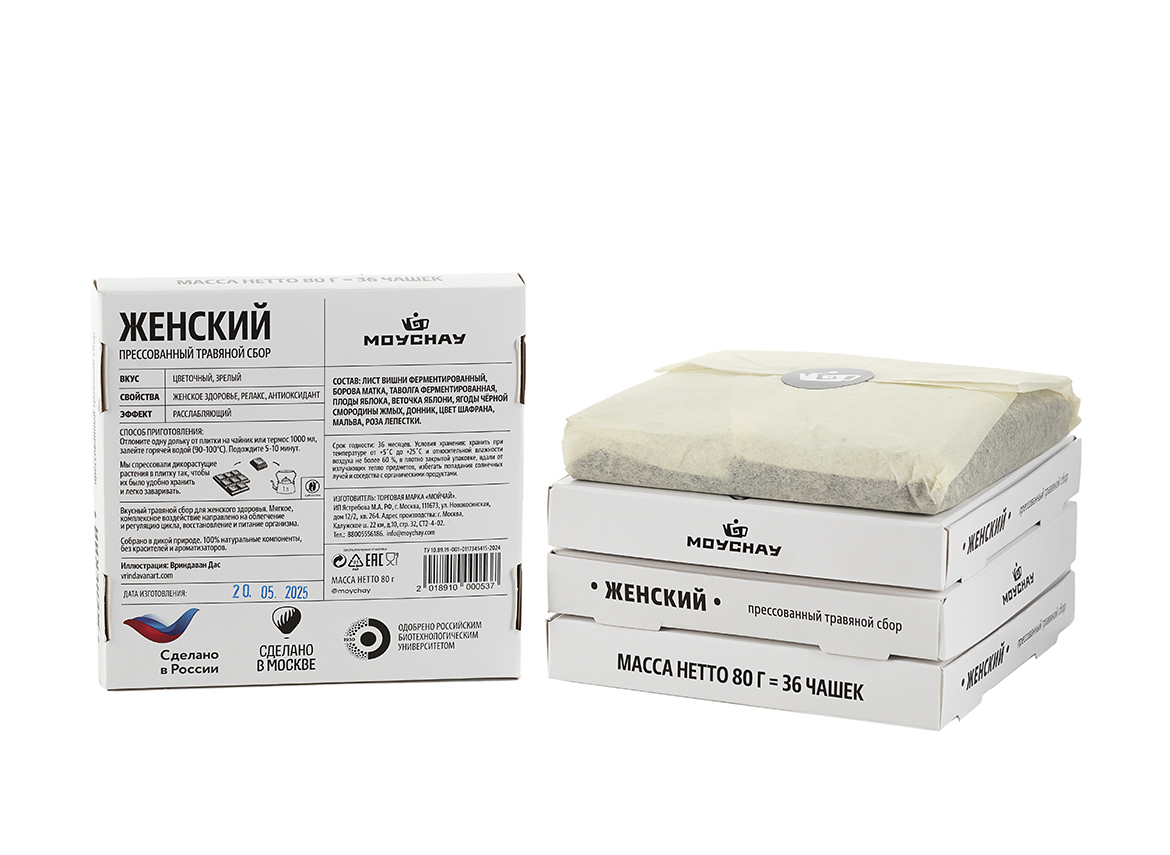 Травяной сбор прессованный «Женский», 80 г