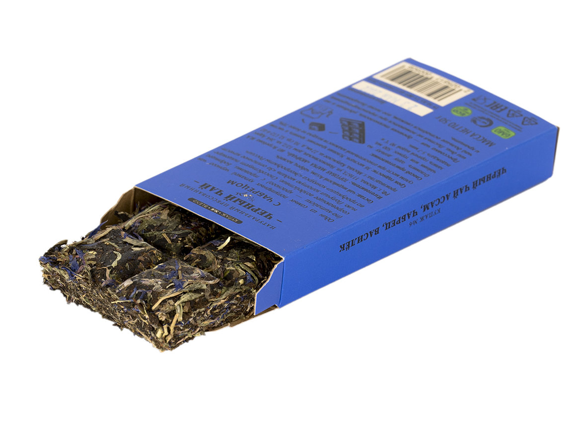 Травяной сбор прессованный «Чёрный чай с чабрецом», 50 г
