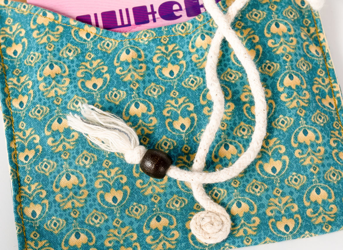 Linen pouch # 29713, handmade