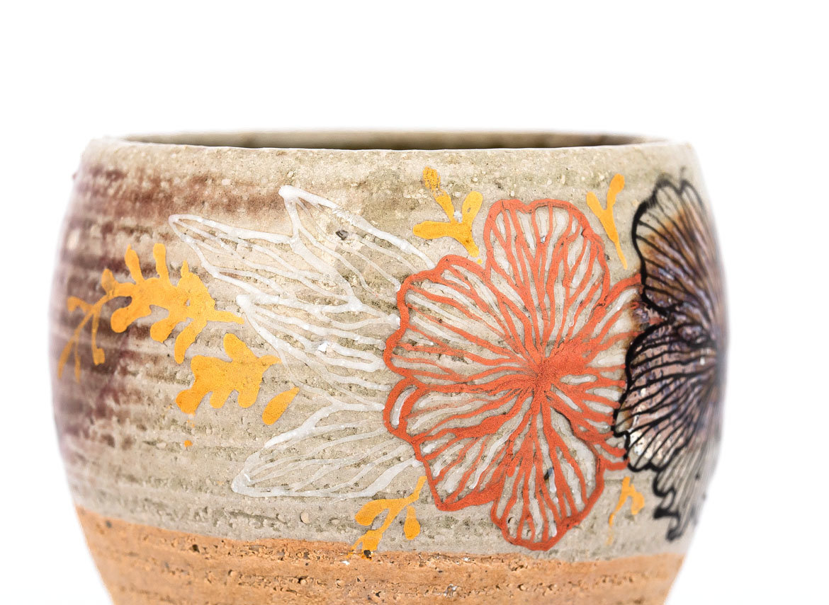 Cup # 29723, wood firing/ceramic/hand painting, 125 ml.