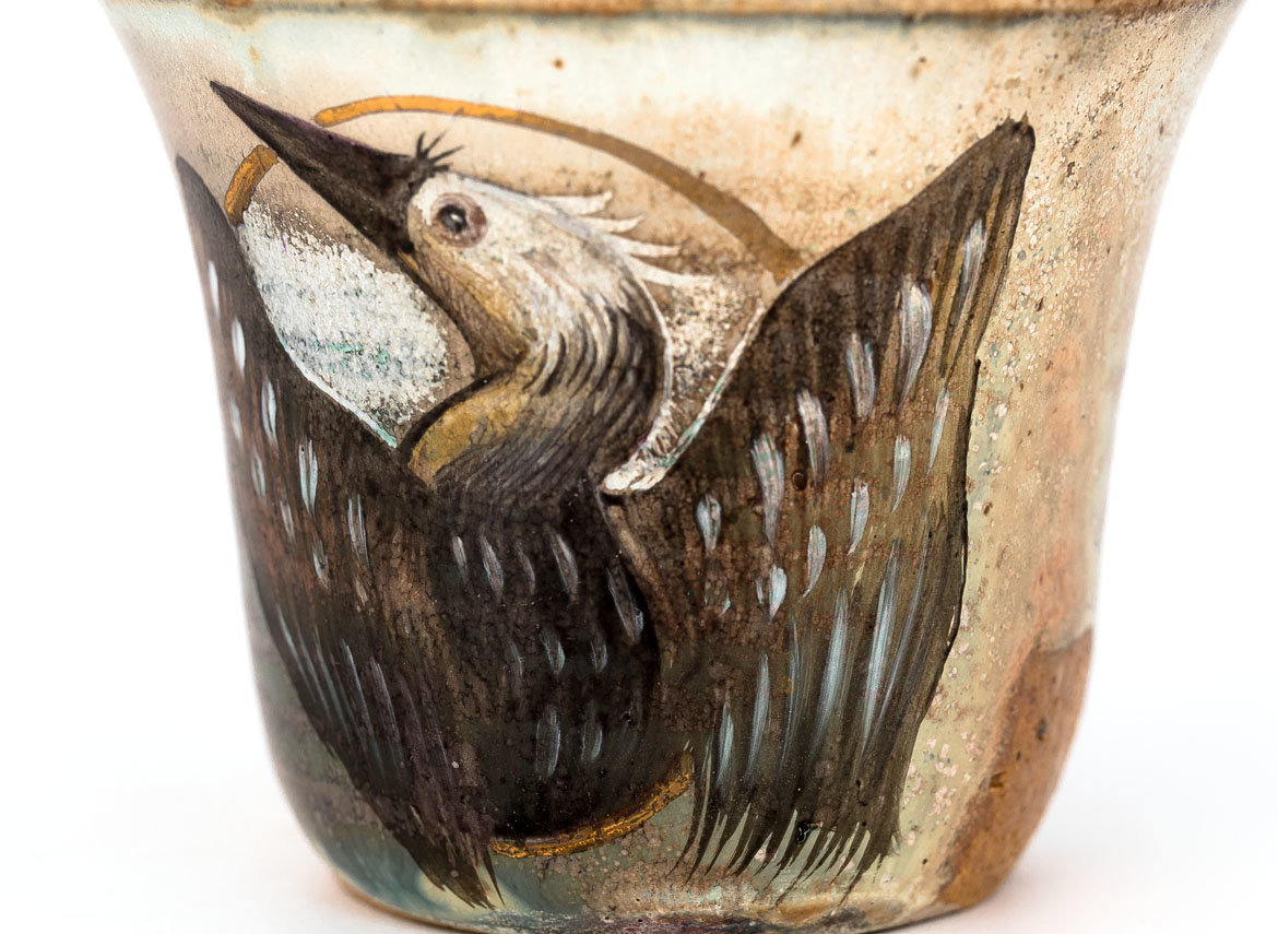 Cup # 29726,wood firing/ceramic/hand painting, 90 ml.