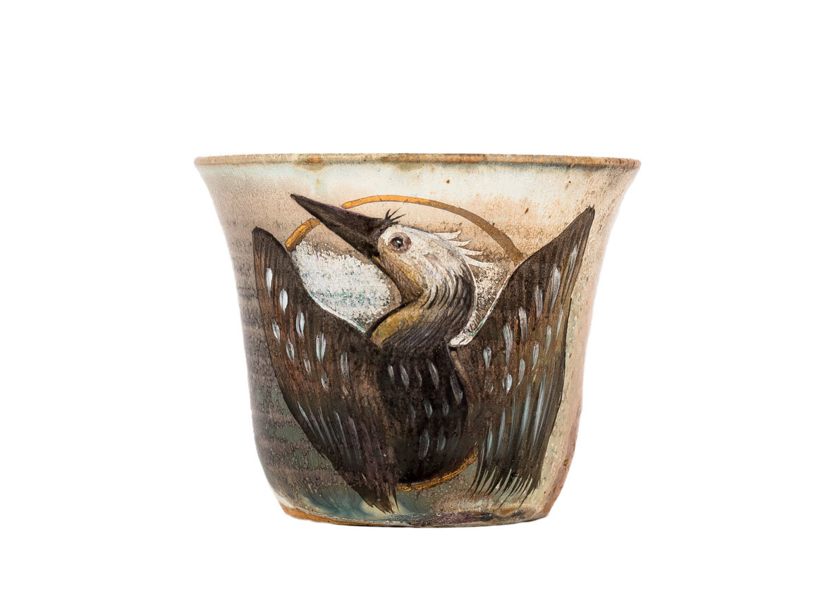 Cup # 29726,wood firing/ceramic/hand painting, 90 ml.