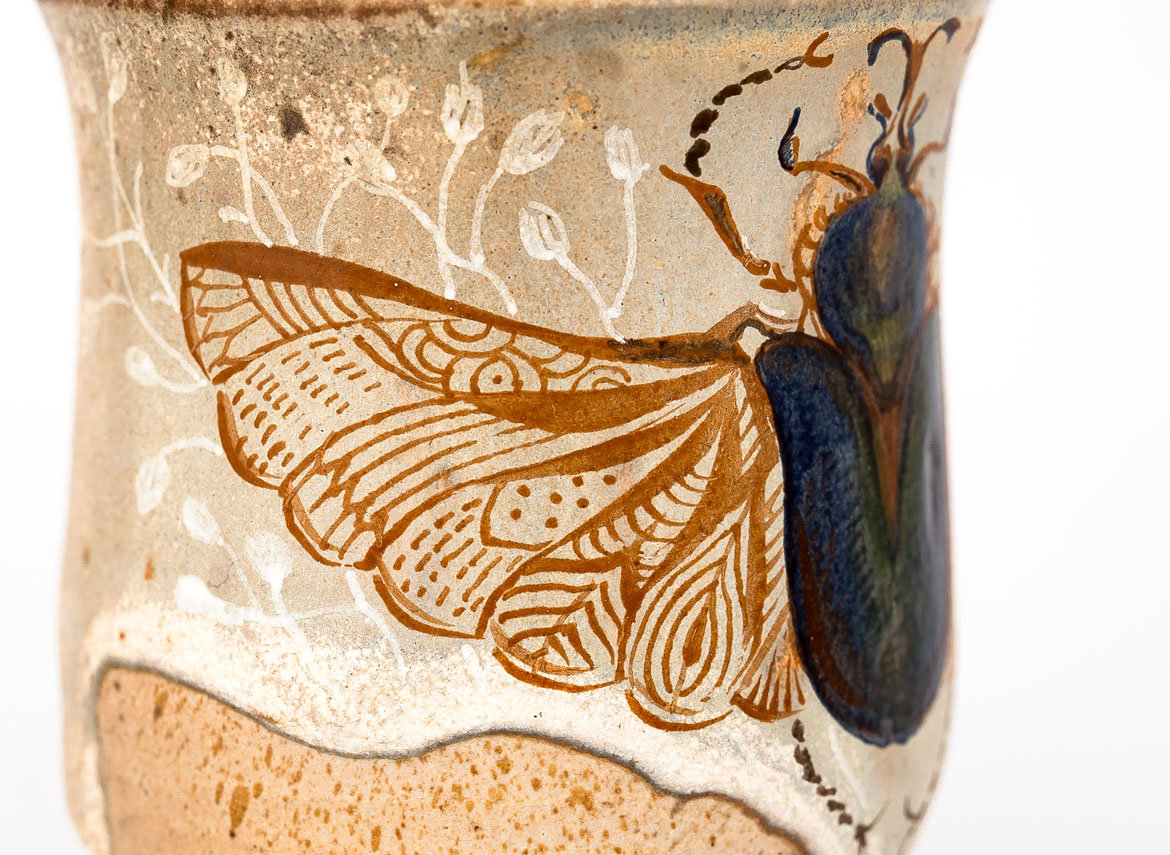 Cup # 29738, wood firing/ceramic/hand painting, 70 ml.