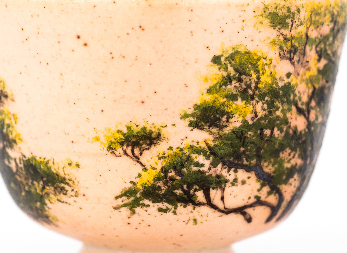 Cup # 29741, wood firing/ porcelain/ hand painting, 80 ml.