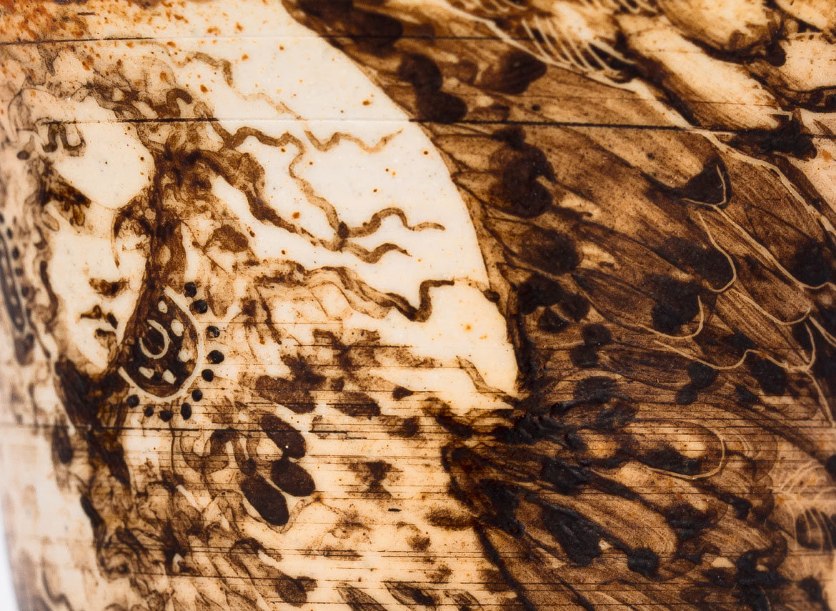 Гайвань # 29746, дровяной обжиг/ручная роспись/фарфор, 110 мл.