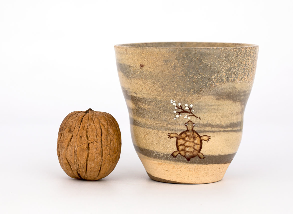 Cup # 29931, wood firing/ porcelain/ hand painting, 120 ml.