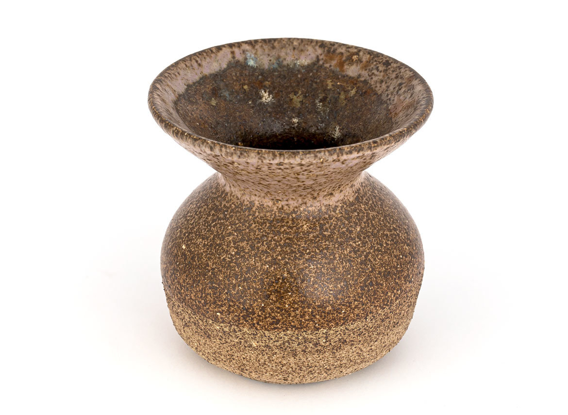 Vessel for mate (kalabas) # 30147, ceramic