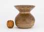 Vessel for mate (kalabas) # 30147, ceramic
