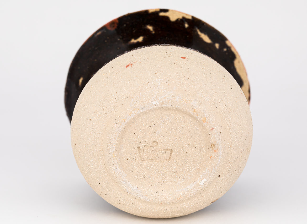 Vessel for mate (kalabas) # 30148,  ceramic