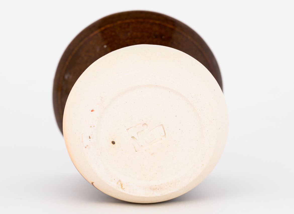Vessel for mate (kalabas) # 30152,  ceramic