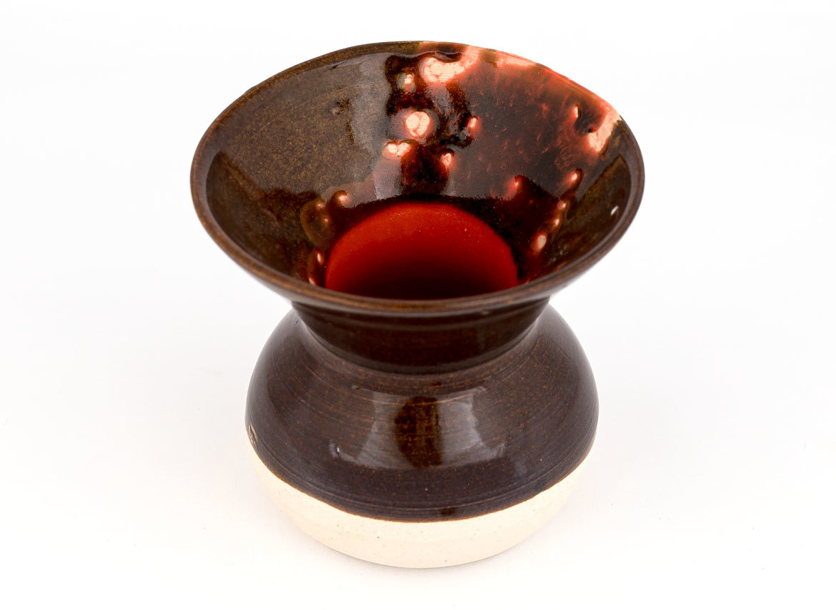 Vessel for mate (kalabas) # 30152,  ceramic