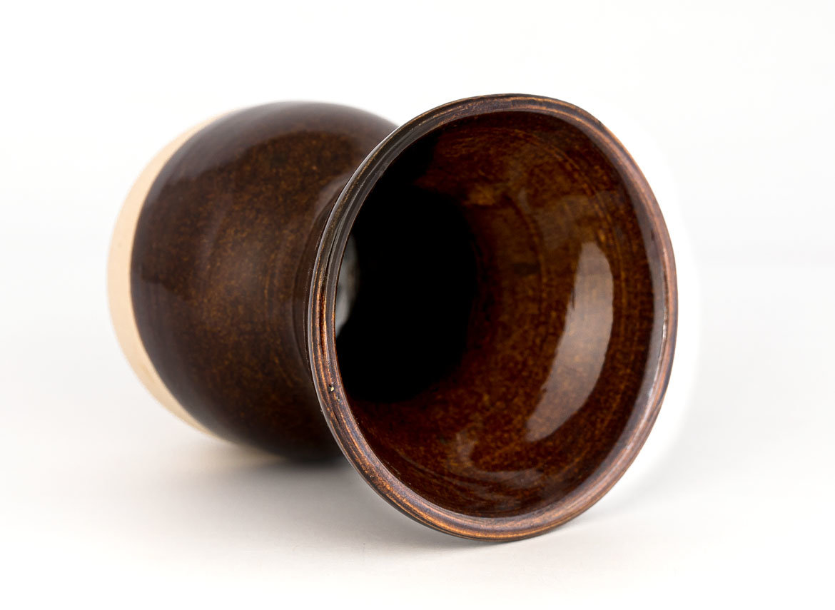 Vessel for mate (kalabas) # 30159, ceramic