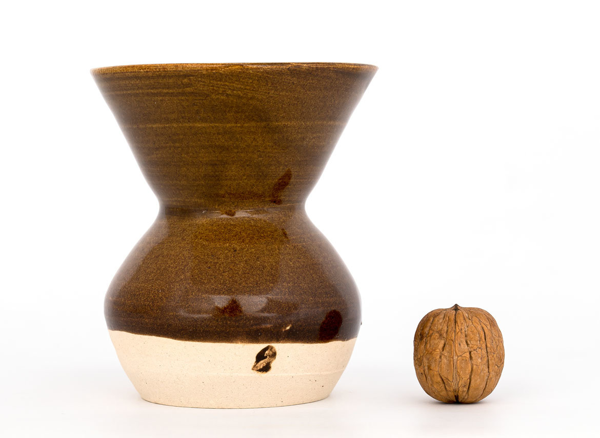 Vessel for mate (kalabas) # 30166, ceramic