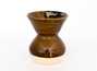 Vessel for mate (kalabas) # 30166, ceramic