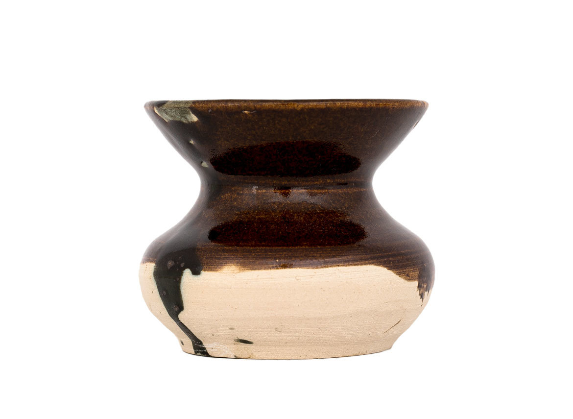Vessel for mate (kalabas) # 30187, ceramic